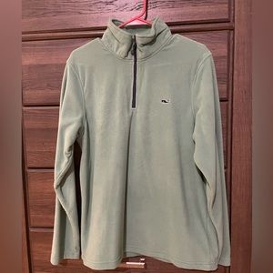 Men’s Vineyard Vines 1/4 zip sweatshirt pullover - small - light pale green